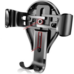 Baseus Gravity Phone Holder for Car - Stylish Black Design for Ultimate Convenience